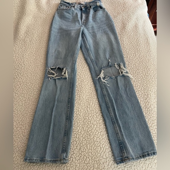 Abercrombie & Fitch Curve Love Ultra High Rise Jeans size 24 - Picture 2 of 6